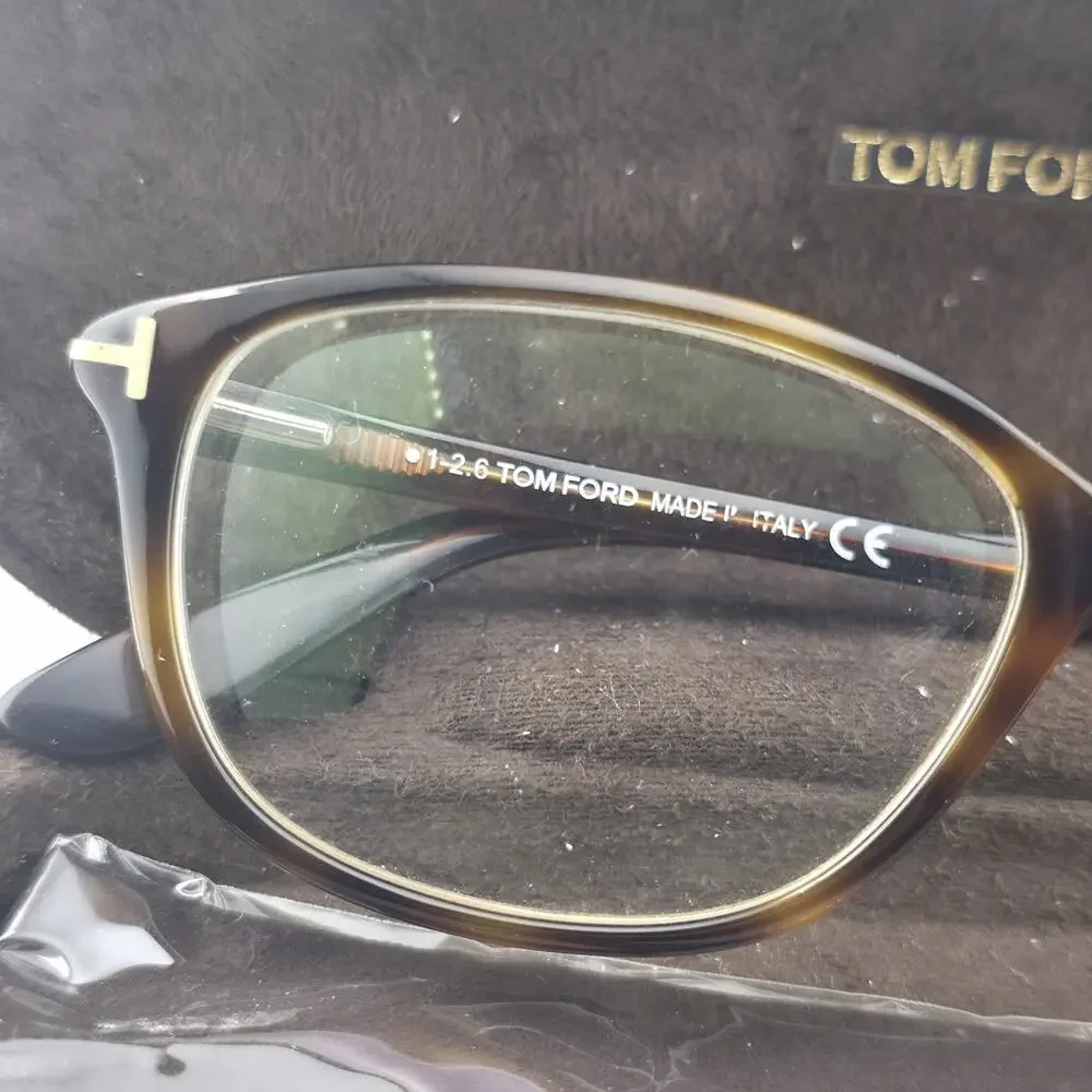 Tom Ford TF5316 056 54-14 Eyeglasses Frames Brown Havana Italy w/ Case Read Desc